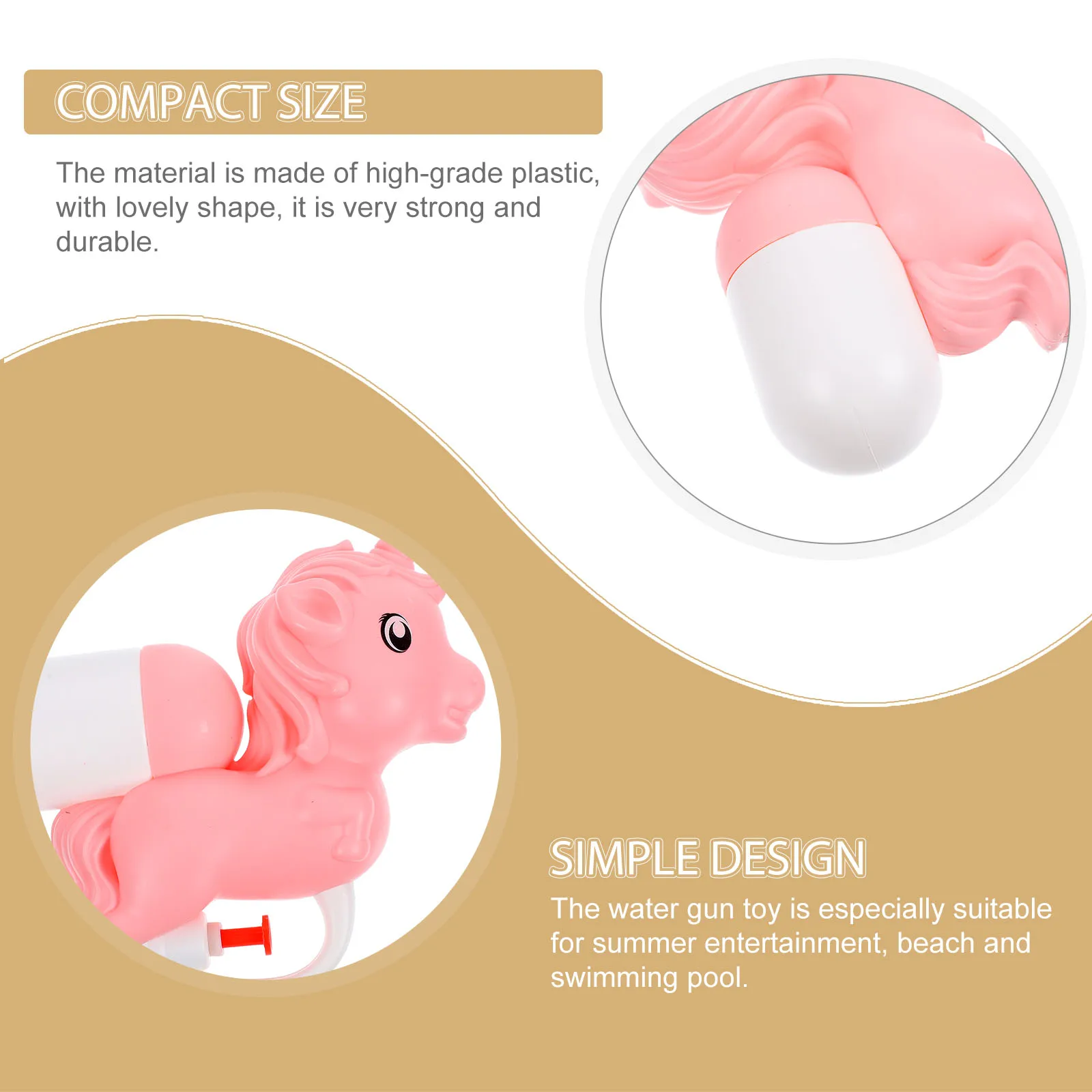 

4Pcs Cute Unicorn Water Strong Durable Cartoon Water for Kids Outdoor Summer Fun Kids Toy Toddler Toy