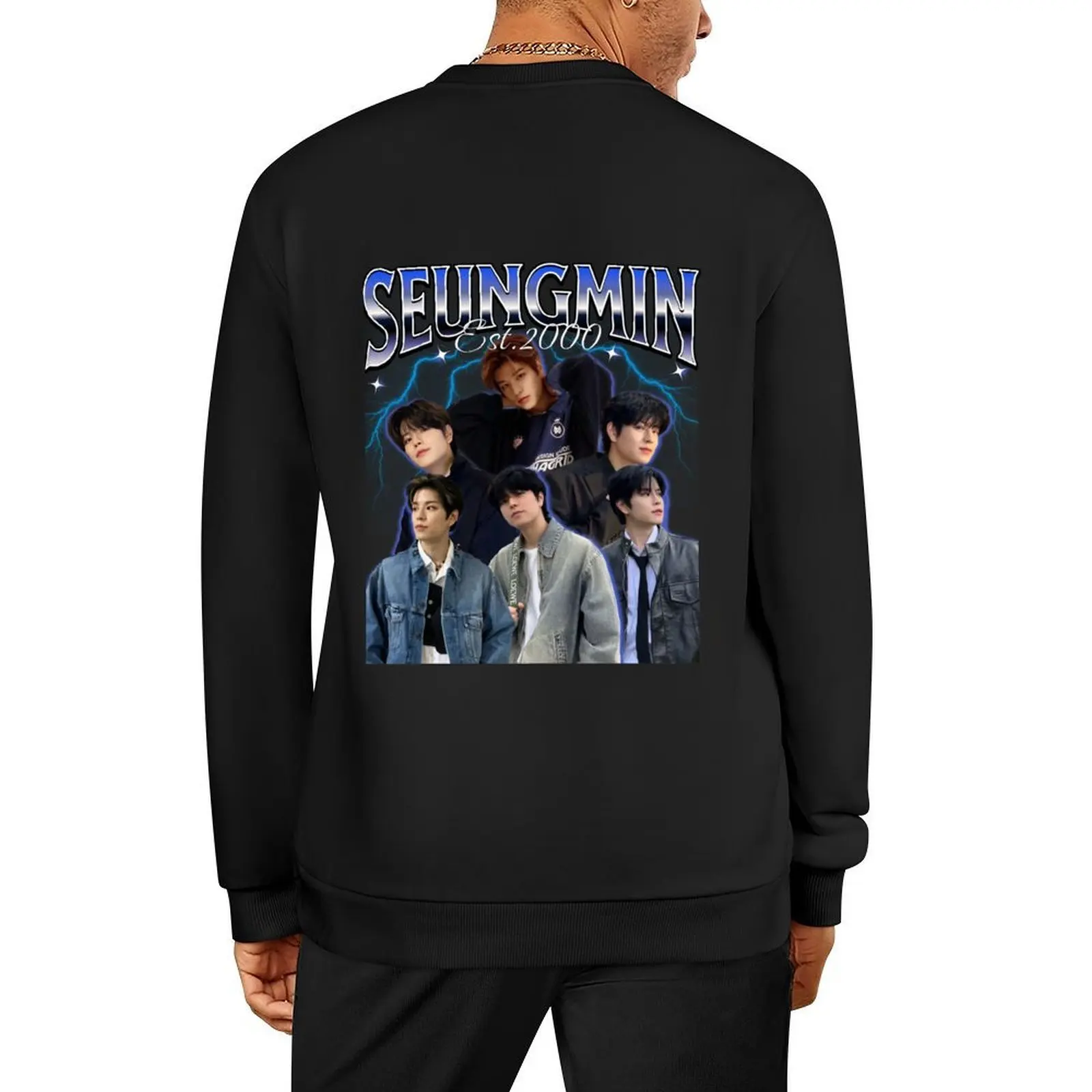 Seungmin 90s البلوز الملابس الجمالية الملابس الكورية الرجال الشتاء سترة الرجال معطف مقنعين البلوز