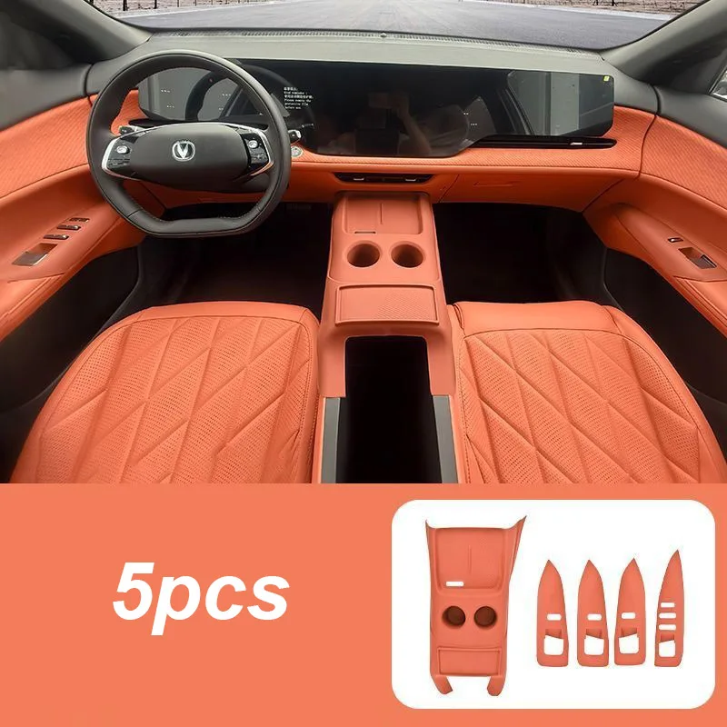 5pcs for Changan CS75PLUS G4 2026 Window Lift Panel Decoration Wireless Charging Protection Pad