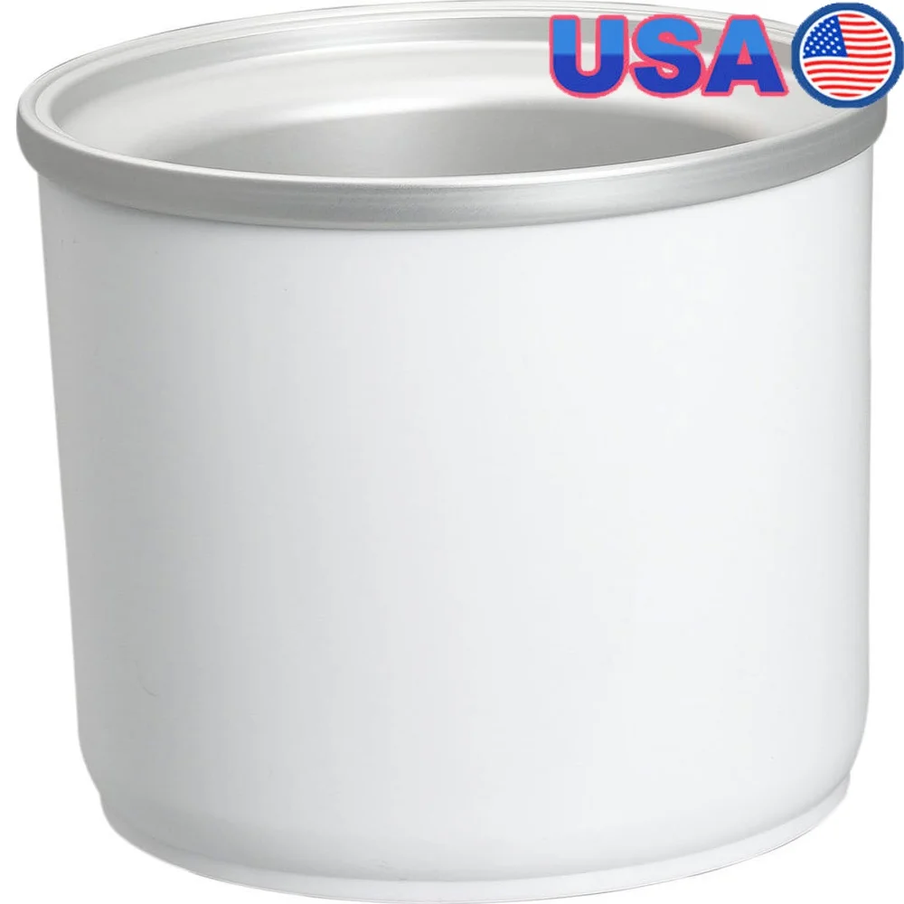 

1.5 Quart Ice Cream Maker Freezer Bowl Compatible with ICE-45 Mix It In Soft Serve Machine No Stir Double Insulated