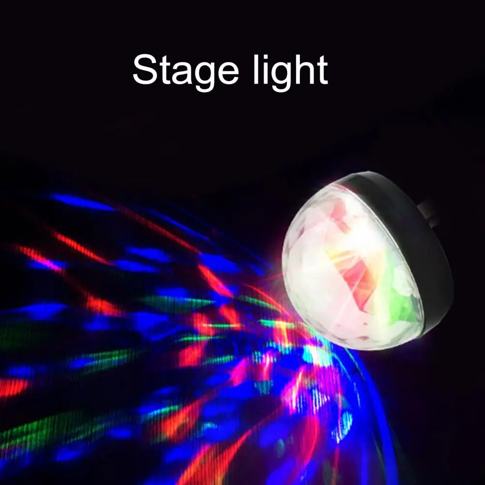 Portable Mini USB Disco Light High Brightness Compact Size Plug-and-Play RGB LED Party Light USB Disco Lamp Decoration