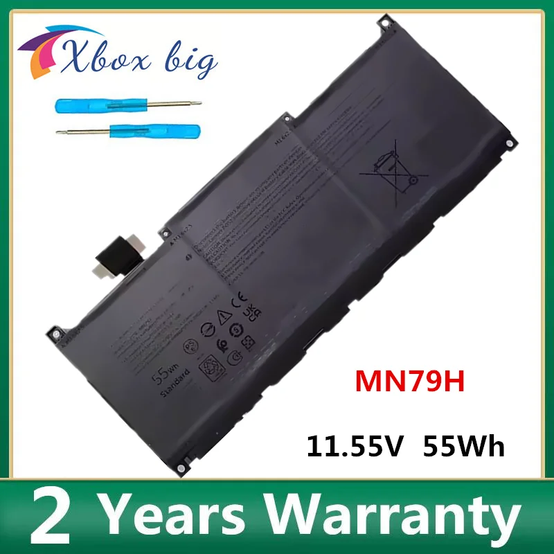 MN79H Laptop Battery For DELL XPS 13 Plus 9320 Laptop Battery For DELL XPS 13 Plus 9320 i5 93204K MN79H 0J7H5M J7H5M 11.55V 55Wh