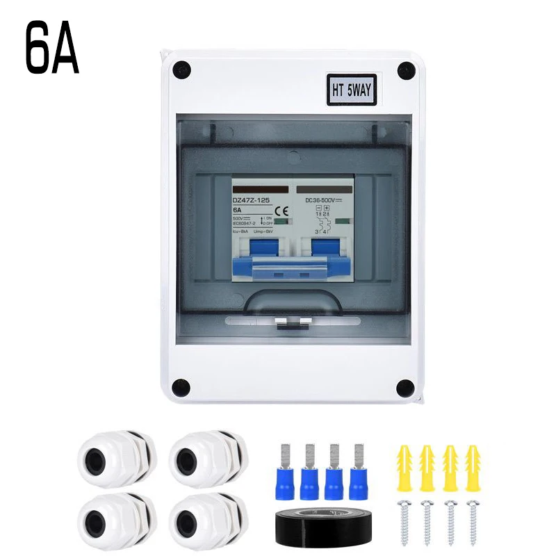

Easy Installation Solar System Isolator Switch Isolator Switch 6A 125A DC36 500V Circuit Breaker Disconnect Box