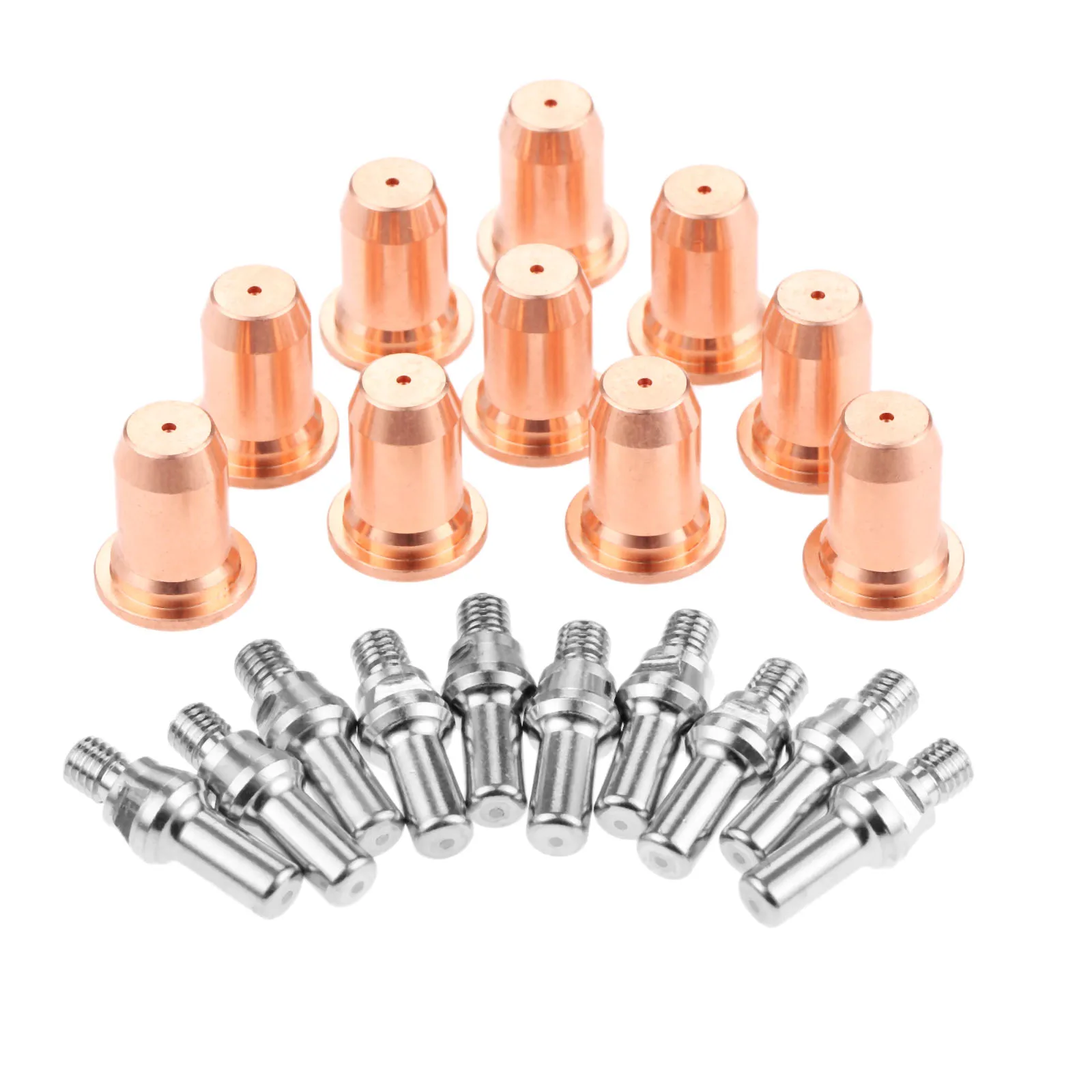 1Set Plasma Cutting 52582 Electrodes With 51313 Tip Nozzle 1.0mm For PT60 IPT-60 Plasma Cutting Torch Consumable Parts