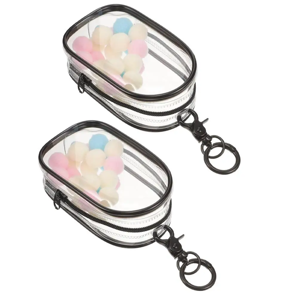 

2 Pcs Baby Bag Display Case Clear for Figures Keychain Mini with Models Backpack Child
