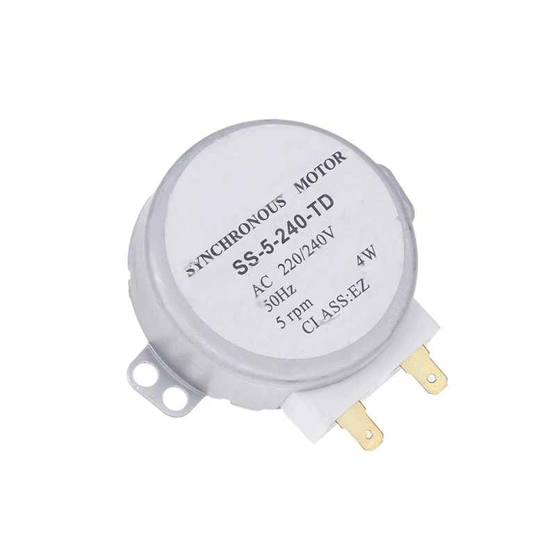 SS-5-240-TD 220/240V 4W 5RPM Micro Synchronous Motor For Warm Air Blower 50Hz Microwave Oven Tray Motor