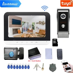 Tuya-WiFi Intercom com Bloqueio, Home Video Sem Fio, Telefone da Porta, Campainha, Câmera para Villa, Segurança em uma Casa Particular, Suporte