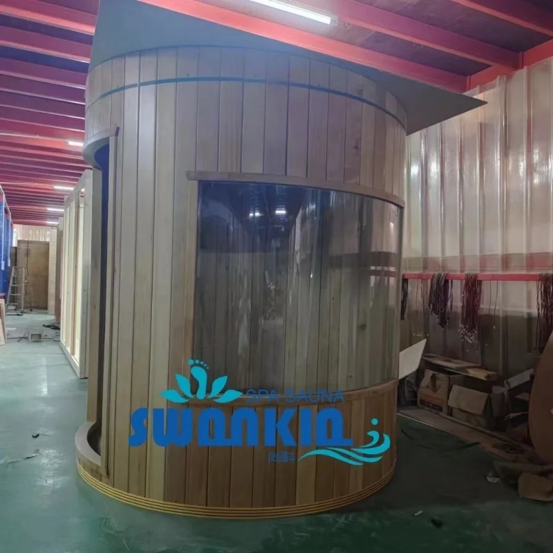 

Custom. Factory Customized Far Infrared round Household Light Wave Sauna Steam Room Shower Wet Steam Physiotherapy Detoxi
