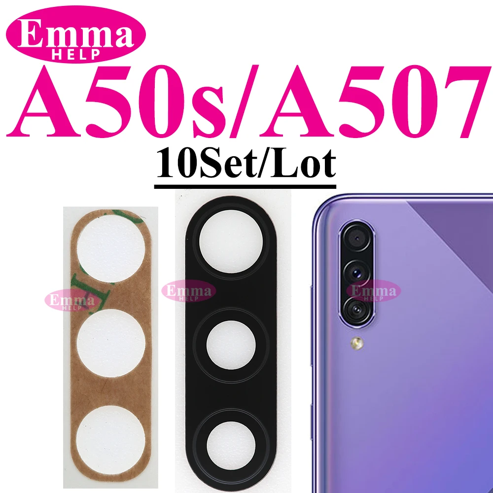 10Pcs Zurück Hinten Kamera Glas Objektiv Mit Kleber Aufkleber Für Samsung A20 A30 A50 A70 A11 A21 A31 a41 A51 A71 A70s A21s A30s – Detail 6