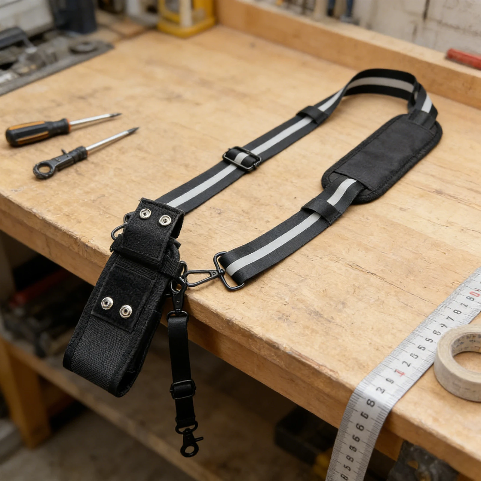 

Radio Strap Holster Featuring 3M Reflective Strips Firefighter Radio Strap and Holder for EMS EMT Fire Polices