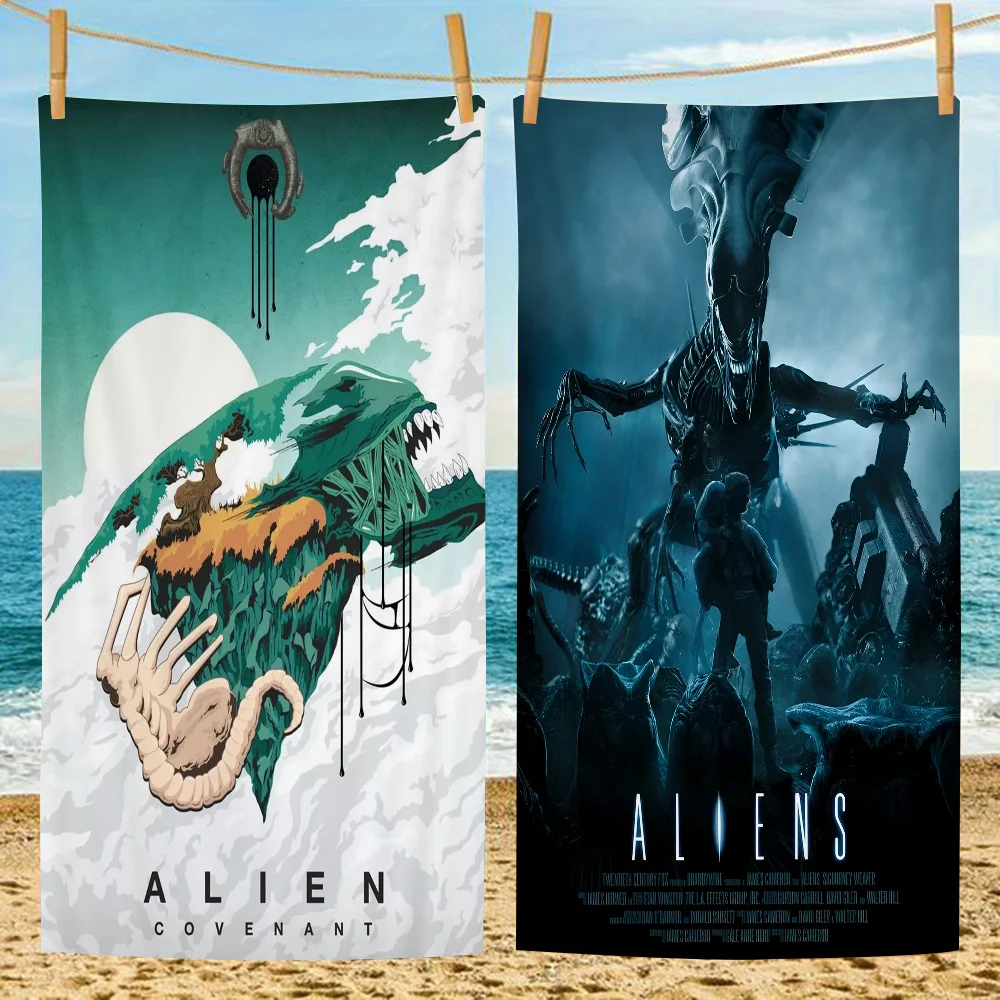 Alien Covenant Microfiber Beach Towel Absorbent Quick Dry Soft Yoga Swimming Resort Mountain Climbing Towel