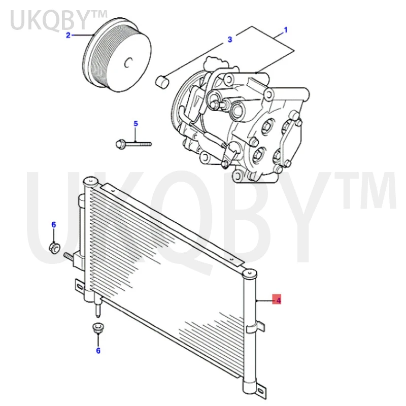 apply Fo rd Mo nd eo 2.5 Heat dissipation network 4S7119E908AA