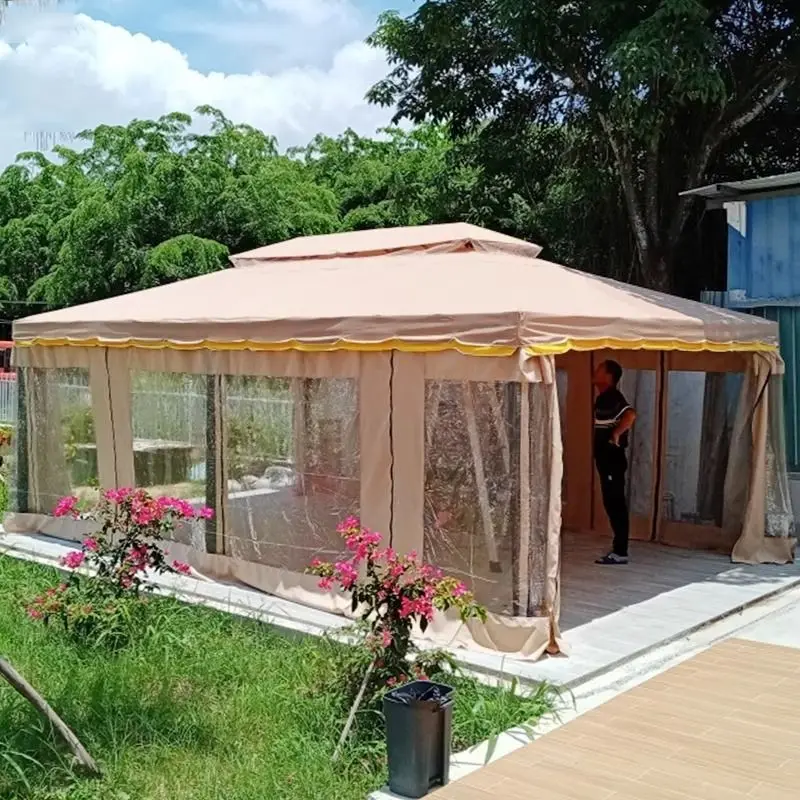 General event shed advertising courtyard sun protection outdoor gazebo rainproof tent outdoor parasol stall four-legged car