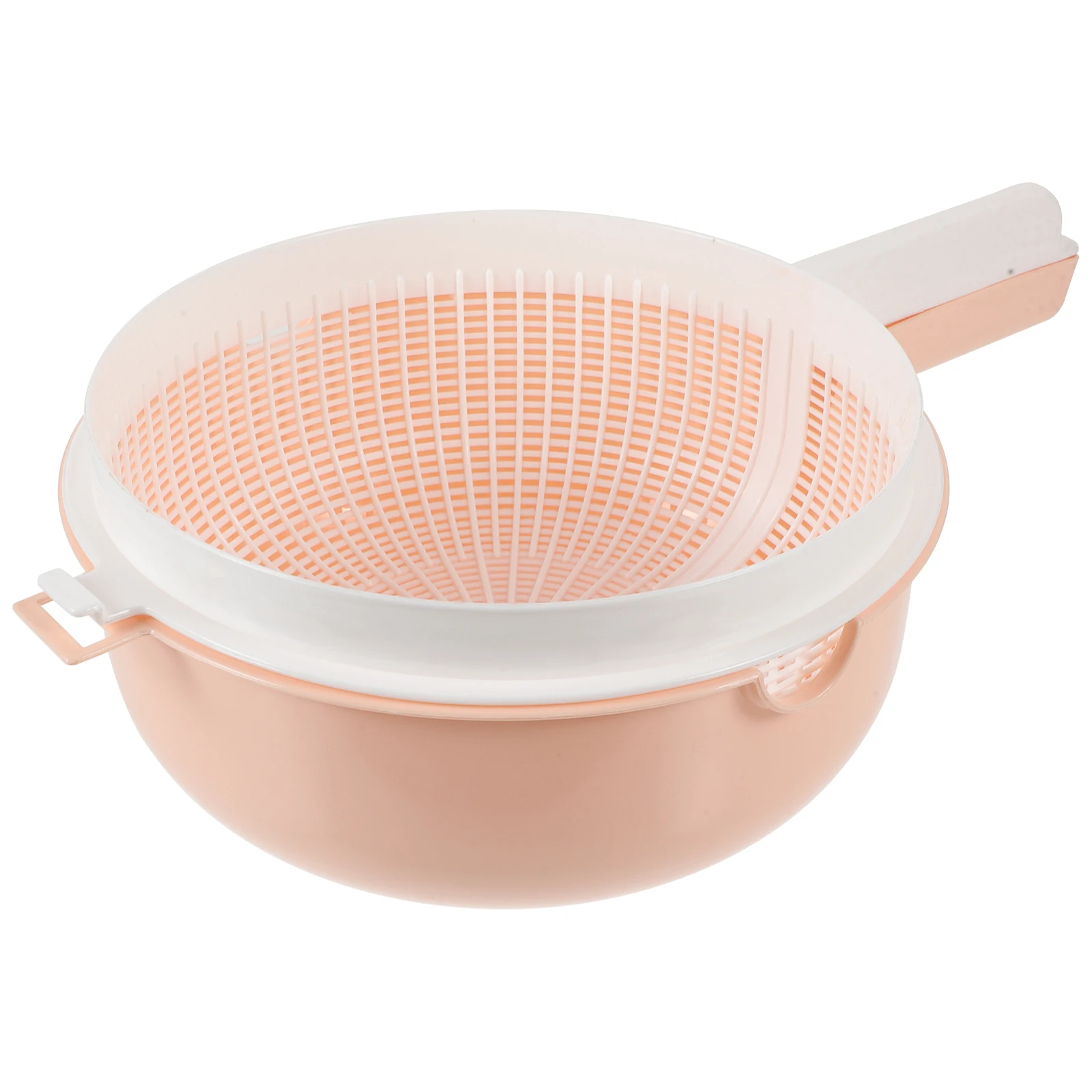 

Portable Rice Basket Lid ers Drain Basket Kitchen Strainer Fruit Vegetable Reusable Plastic