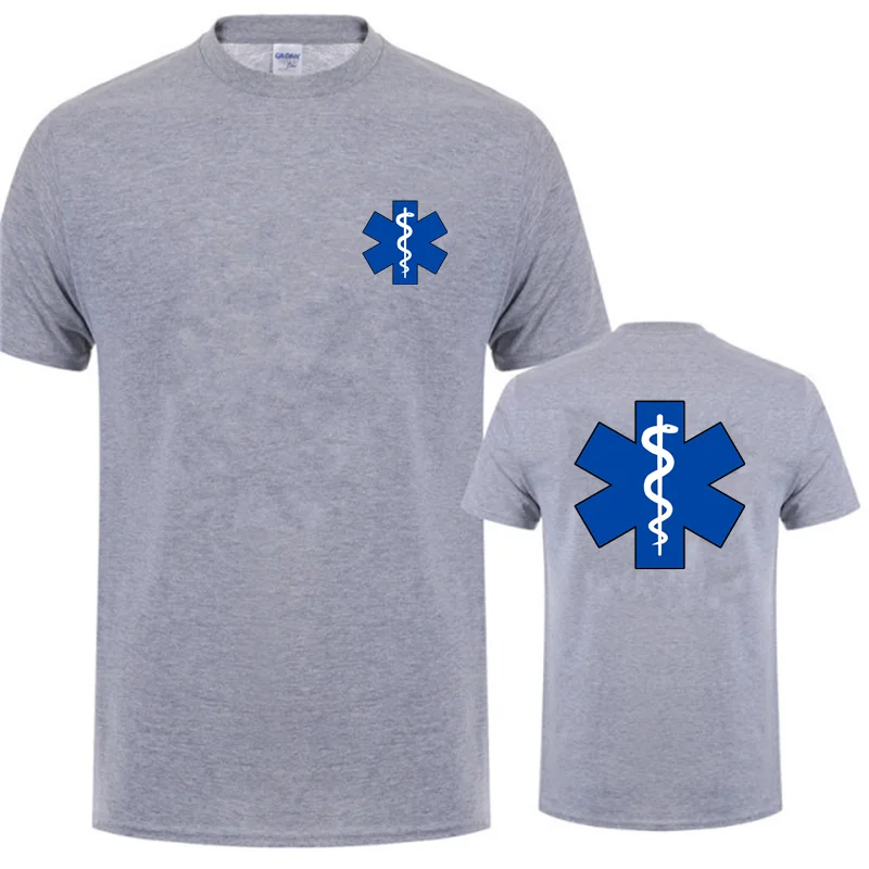 EMT Emergency Ambulance Printed T Shirt Men Women Fashion Summer Streetwear O-Neck T-Shirt Casual Cotton Short Sleeve Tshirt