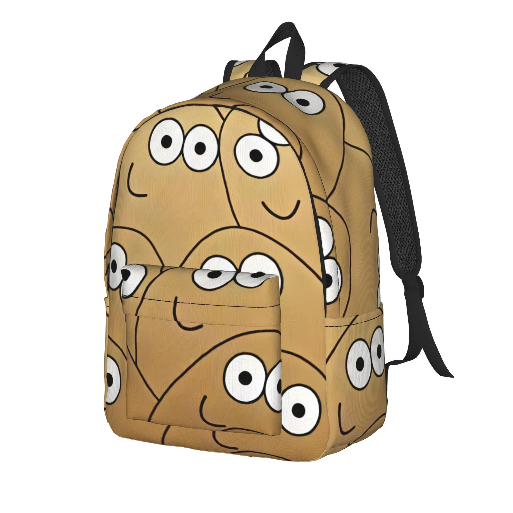 Pet Alien Pou Animated Television Backpack  Style Backpacks Women Hiking Durable School Bags Designer Rucksack