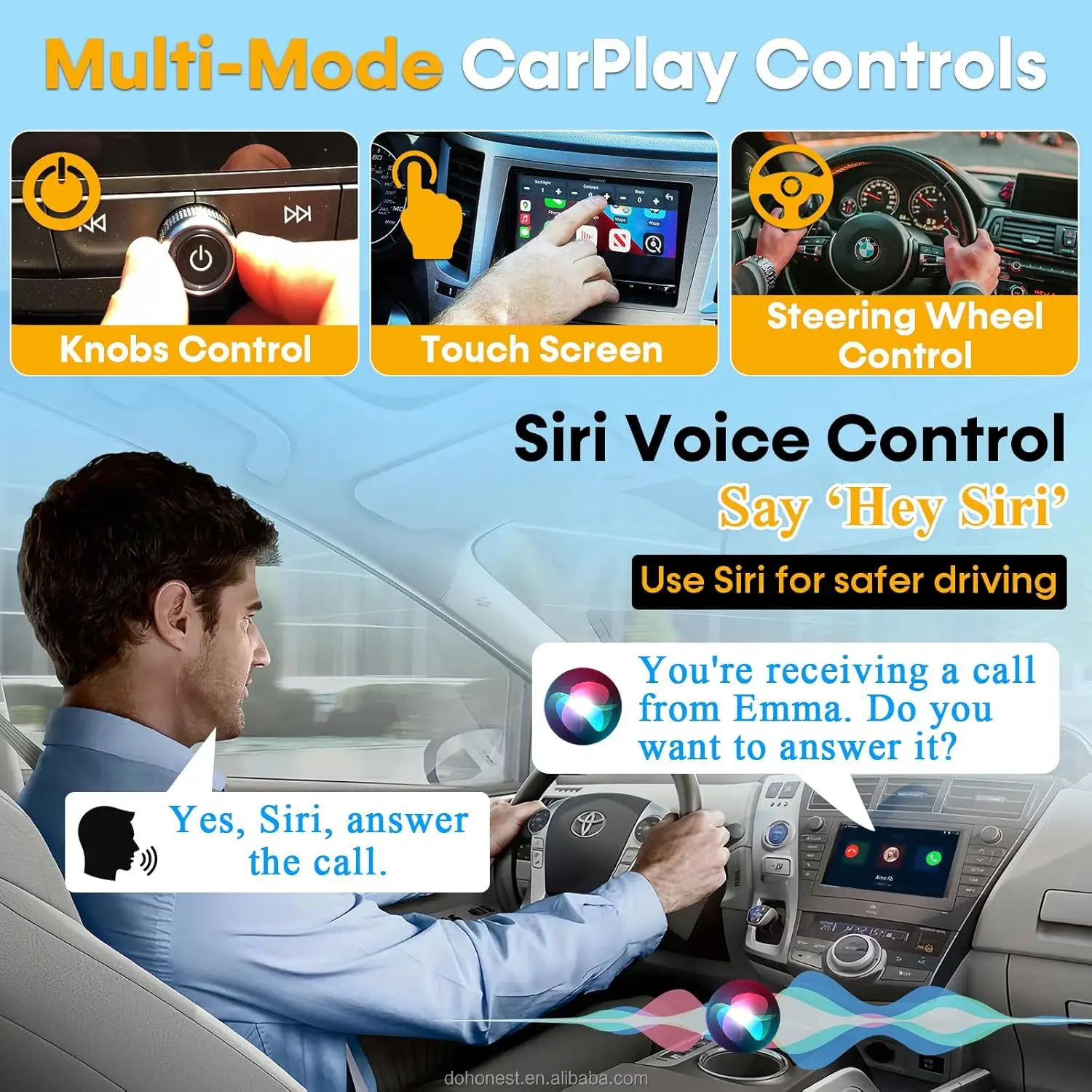 Wireless CarPlay Adapter for i Phone - Compatible with IOS 10+ and Wired Systems, Converts Wired Ap/ple CarPlay to Wireless