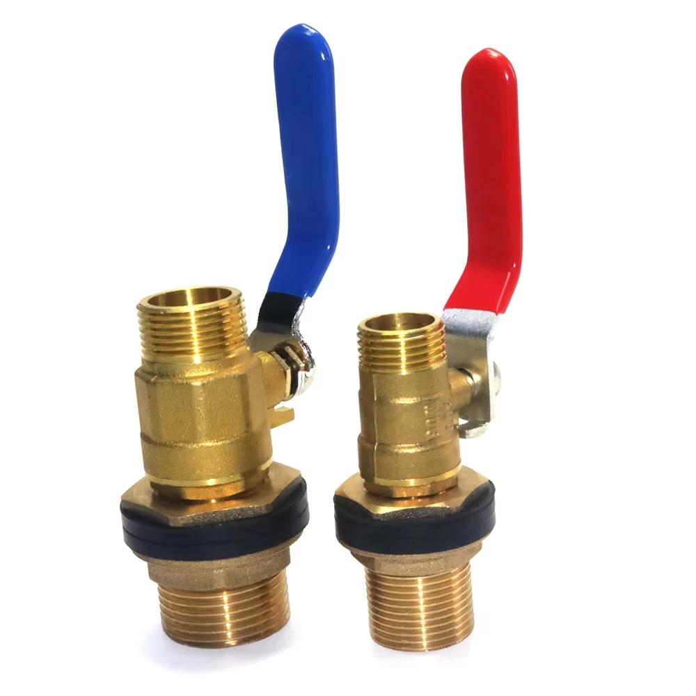 

1Pcs Copper Valve and Threaded Flange Set 1'' to 3/4'' 3/4'' To 1/2'' IBC Adapter Garden irrigation inlet Faucet car wash water