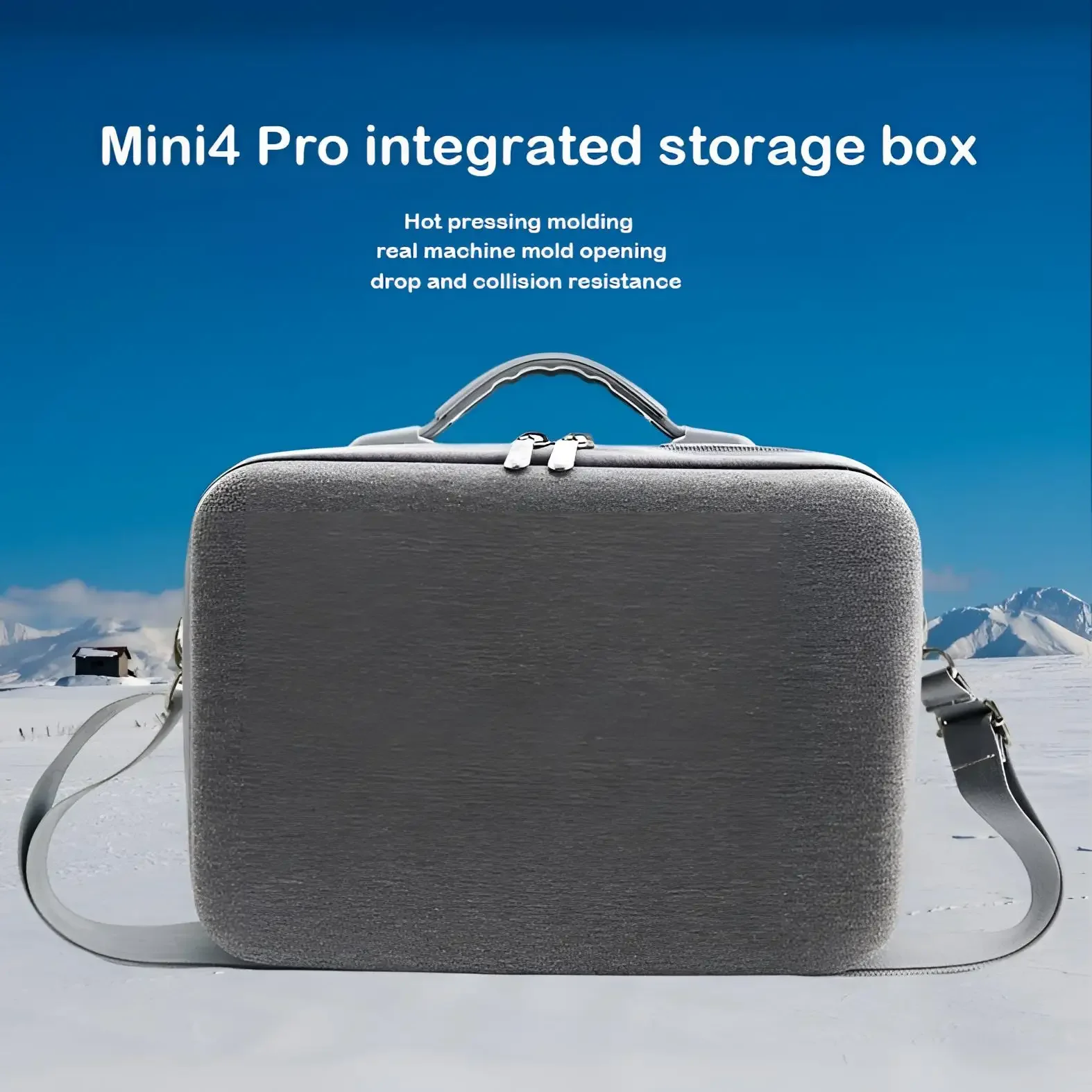 Funda OUIO Mini 4 Pro RC 2, bolso de hombro de almacenamiento de cuero PU portátil para DJI Mini 4 Pro Fly More Combo Kit Accesorios