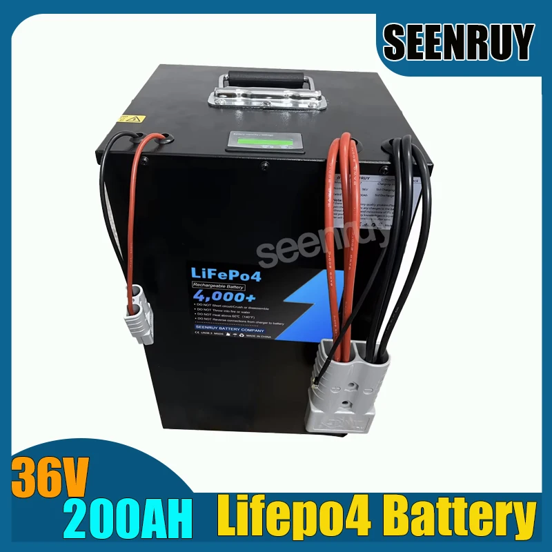 

36V 200Ah Lifepo4 With 170A 230A 340A BMS Lithium Iron Phosphate Battery Perfect For RV Electric Wheelchair