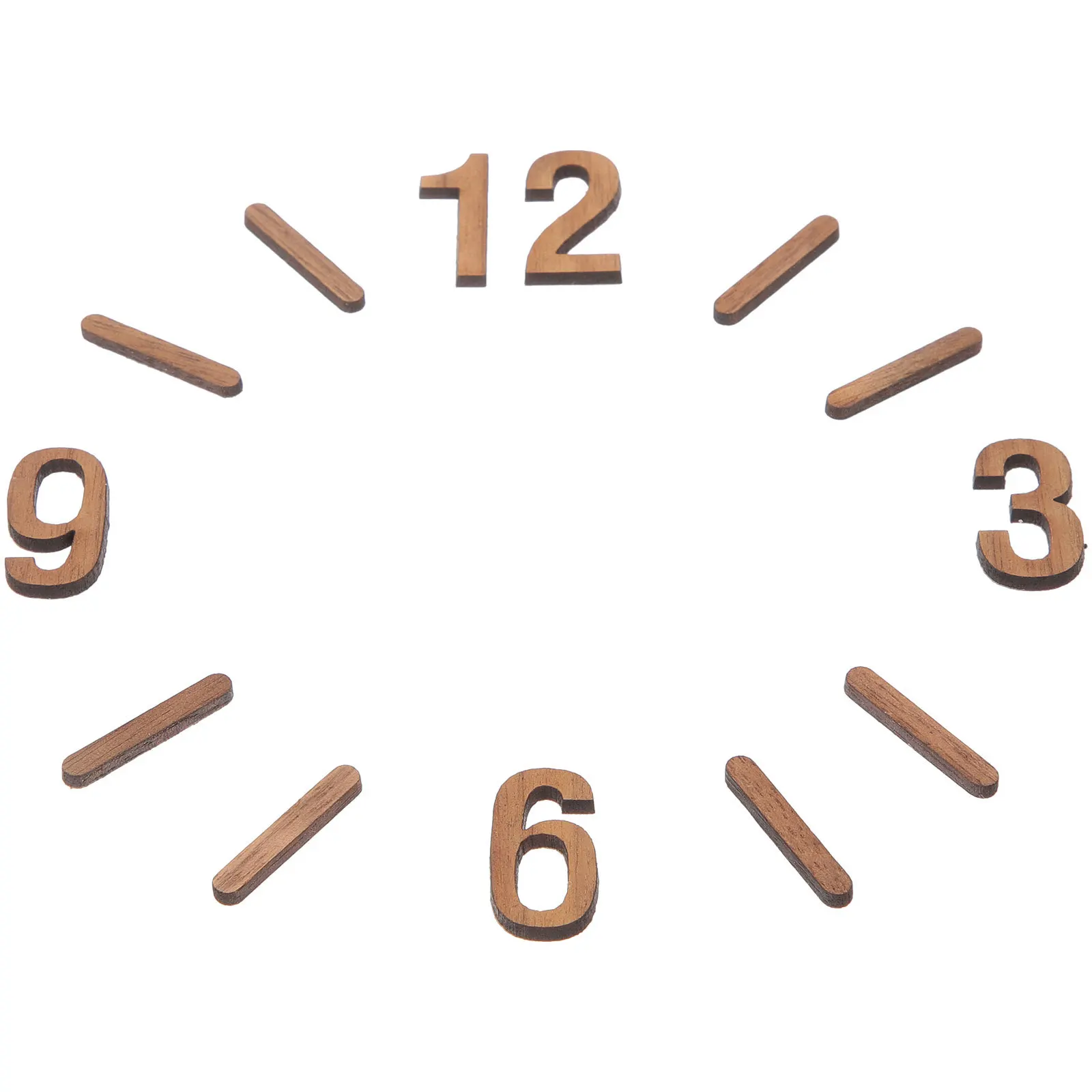 1Set Wall Clock Numerals DIY Kit Replacement Numbers Durable Wear-Resistant Clock Accessories for Handmade Clocks