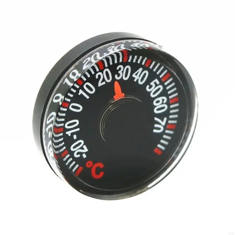 B0KC Mini Round Diameter 27mm Plastic Pointer Degrees Celsius Thermometers Cold &Heat