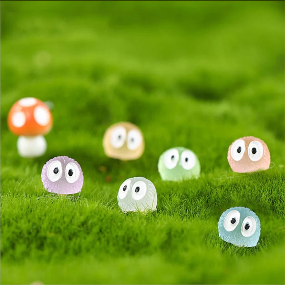

luminous accessories desktop small ornaments simulated resin cute big eyes decoration