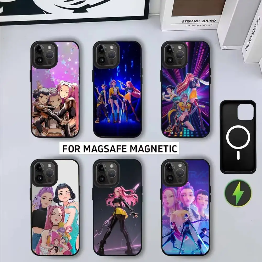

KPop D-Demons H-Hunters 3G-Goldens Phone Case For iPhone17,16,15,14,13,12,11 Plus,Pro Magnetic with Magsafe Wireless Charging