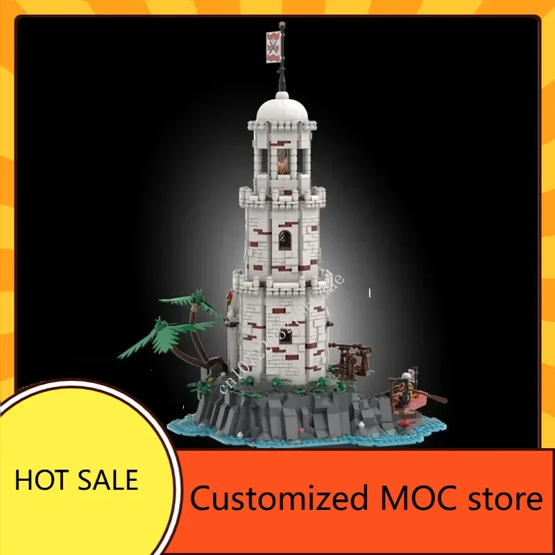 2575PCS Angepasst MOC Pirate Royal Leuchtturm Puzzles Technologie Kreative DIYAssembly Geburtstag Spielzeug Weihnachten Geschenke für Kind