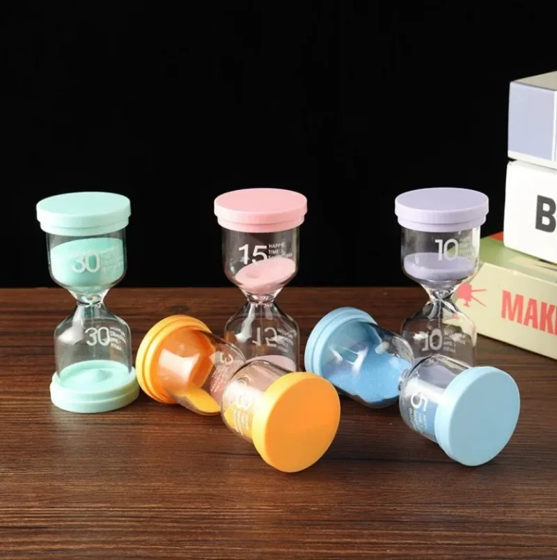 

Creative hourglass timer for children and students manage their learning time for 10 minutes Flowing sand bottle ornament gift