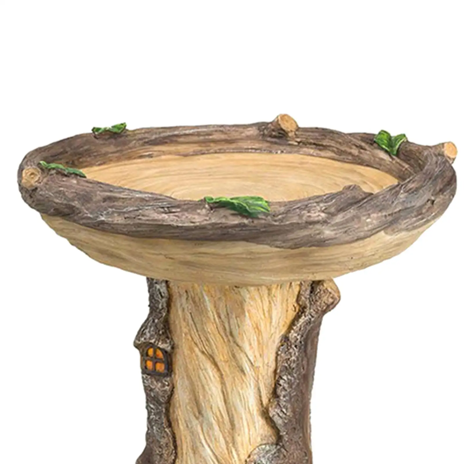 Bird Feeders Bird Bath Bowl Sculpture Gift for Garden Birds Food Dispenser Lightweight Home Crafts Landscape DIY Multifunctional