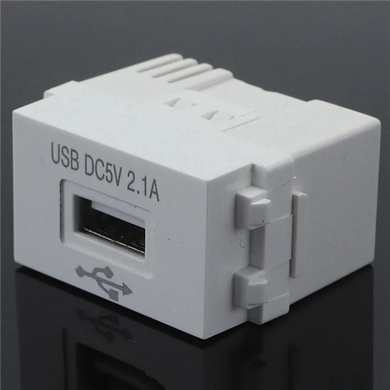 5X Phone Charging Panel USB Power Module 220V Socket 5V Transformer 2.1A USB Charging Power Socket Switching Adapter-A74Z