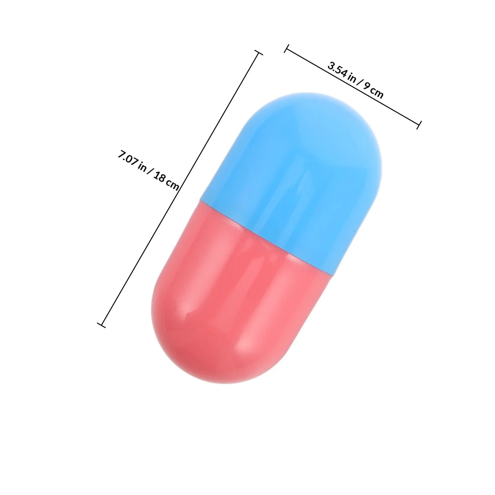 2Pcs Creative Egg Capsule Plastic Keepsake Box Large Empty Storage Container for Birthday Graduation Wedding Memory Preservation