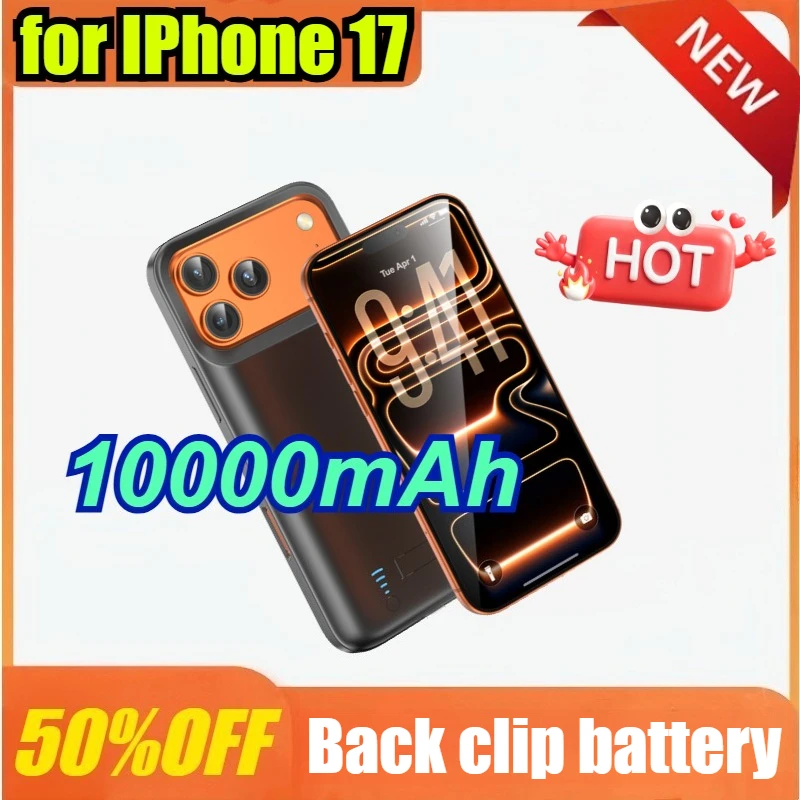 

10000mAh Charger Case for IPhone 17/Pro/ProMax/Mini/Air Portable Charger Fast Charging Ultra Slim Power Bank Phone
