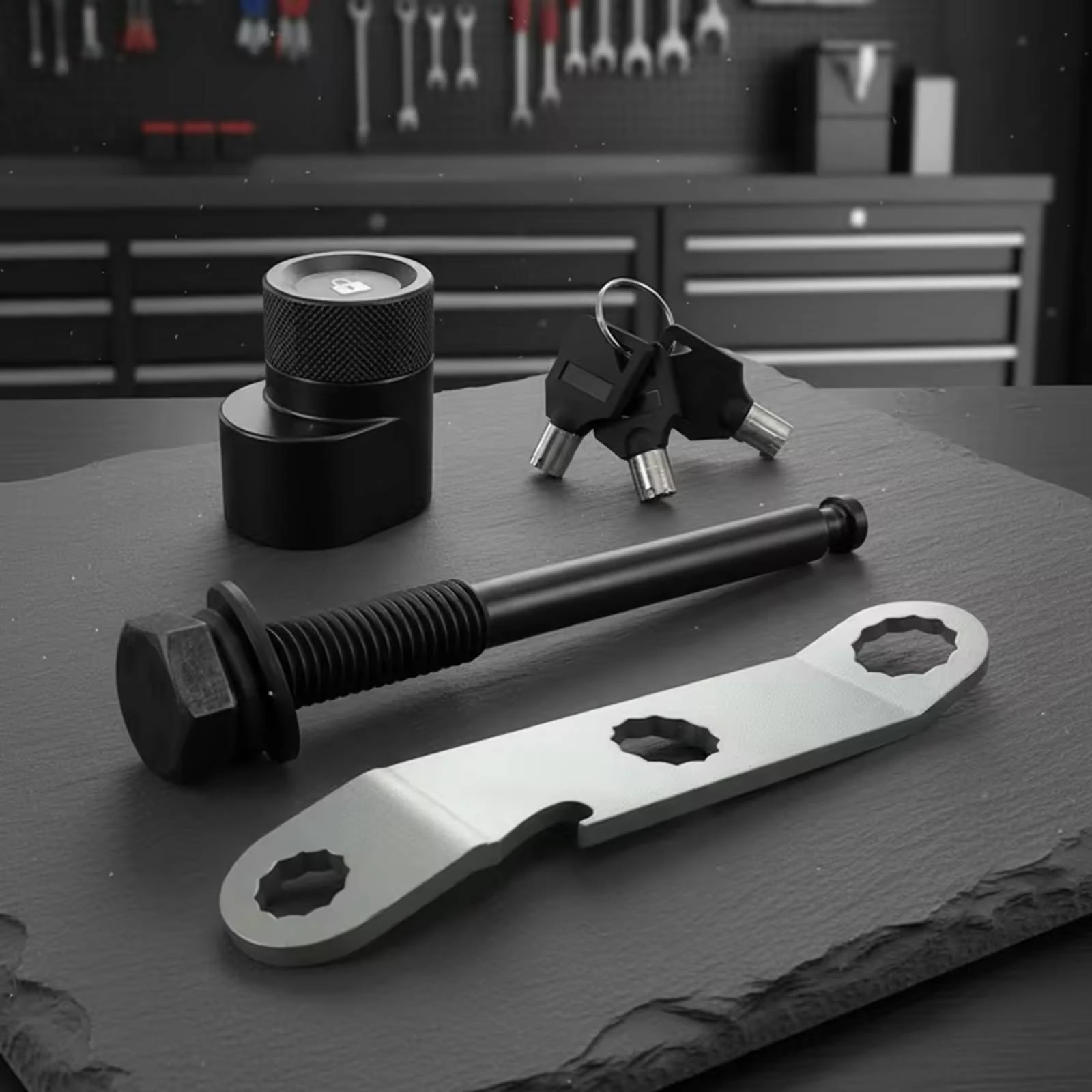 Hitch Lock Bolt Replacement Anti-Theft Hitch Lock Bolt Hardware Threaded Secure for Cyclists, Trailer Hitches