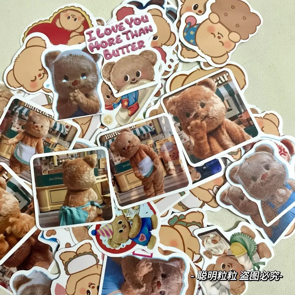 Adesivo orso burro Alta bellezza Ins Cartoon Simpatico modello piccolo Adesivo impermeabile per decorazione conto mobile