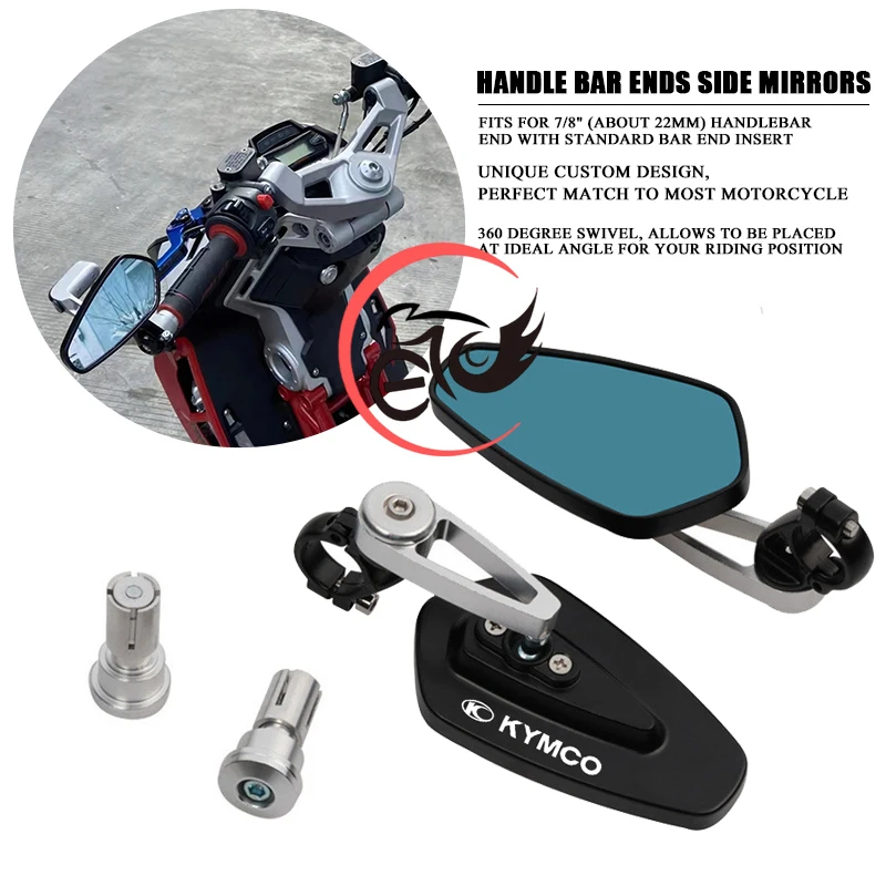 

For KYMCO DOWNTOWN NIKITA GDINK KXCT PeoPle S Racing S G150 Motorcycle Mirror CNC Handlebar End Rearview Side Mirrors