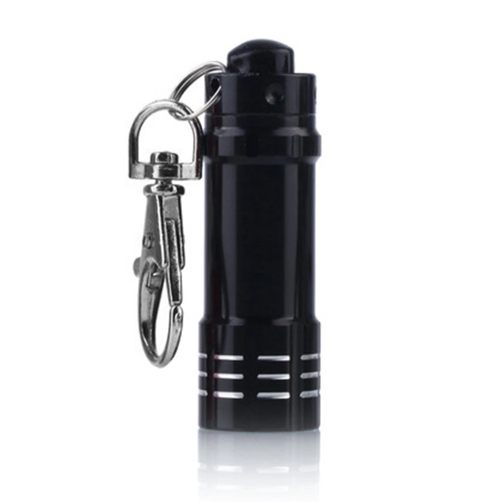 Camping Mini Torch Aluminum Pocket Keychain Hiking 3 LED Light Flashlight Lamp Outdoor Car Maintenance Ornaments