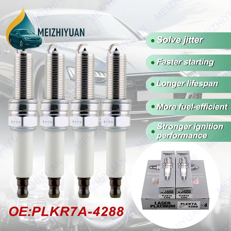 

4/8 шт. PLKR7A 4288 OE: A0041594903 Новый бренд лазерные двойные иридиевые свечи зажигания для Benz C/E/CLS/GLK/ML VIANO M272M273