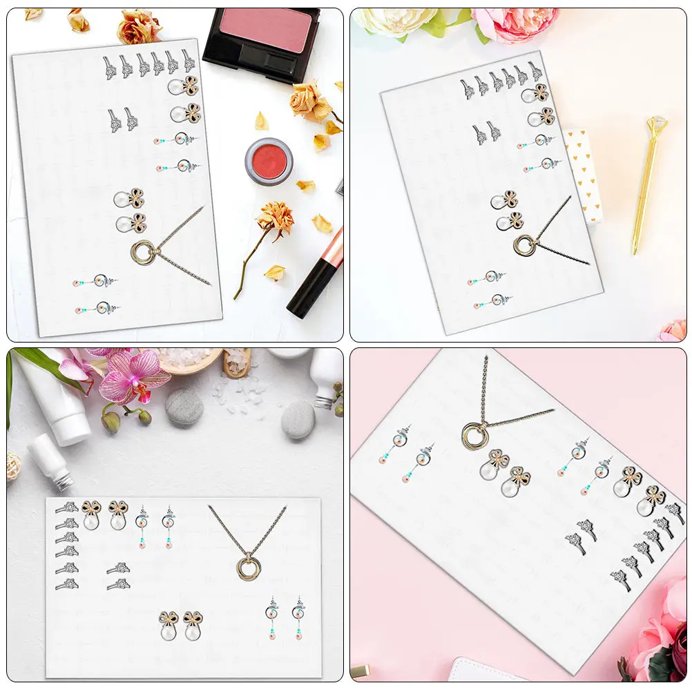 

10 шт. подушечек-органайзеров для колец и серег, вставки для ювелирных шкатулок, подложки из поролона для хранения и демонстрации украшений