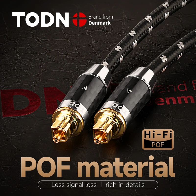 TODN Digitales Optisches Audiokabel Toslink SPDIF Glasfaserkabel für HiFi 5.1 7.1 Verstärker Blu-ray-Player Xbox 360 Soundbar