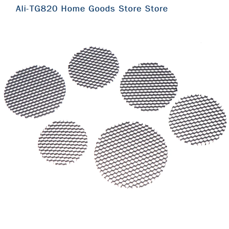 

[TG820]LED Soft Light Shade Hood Downlight Spotlight Round Honeycomb Mesh Cover Black Anti-Glare Anti-Dazzling Light Aluminum