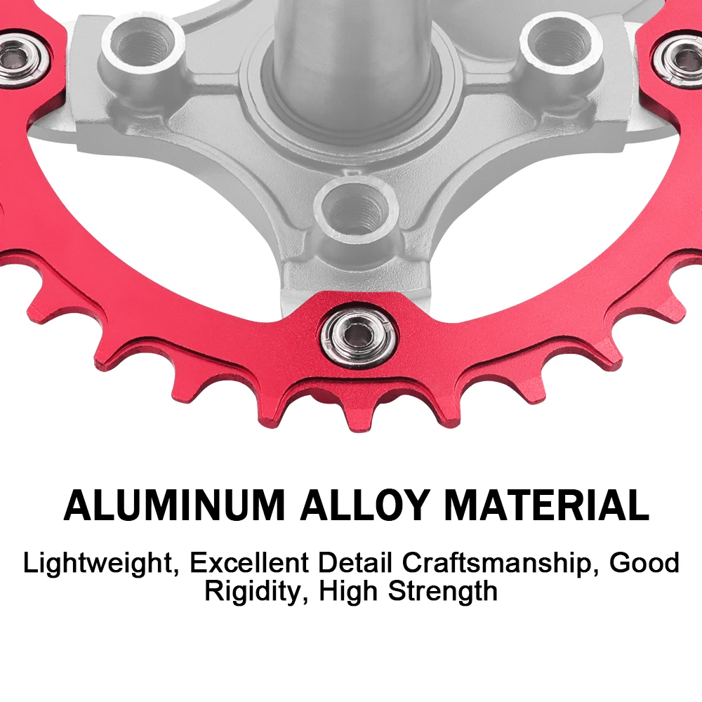 ALLTOO Bike Bicycle Part Chainwheels Chainring Crankset Bafang BCD104 Positive/Negative Single Disc AM/XC 32T/34T/36T/38T view 5