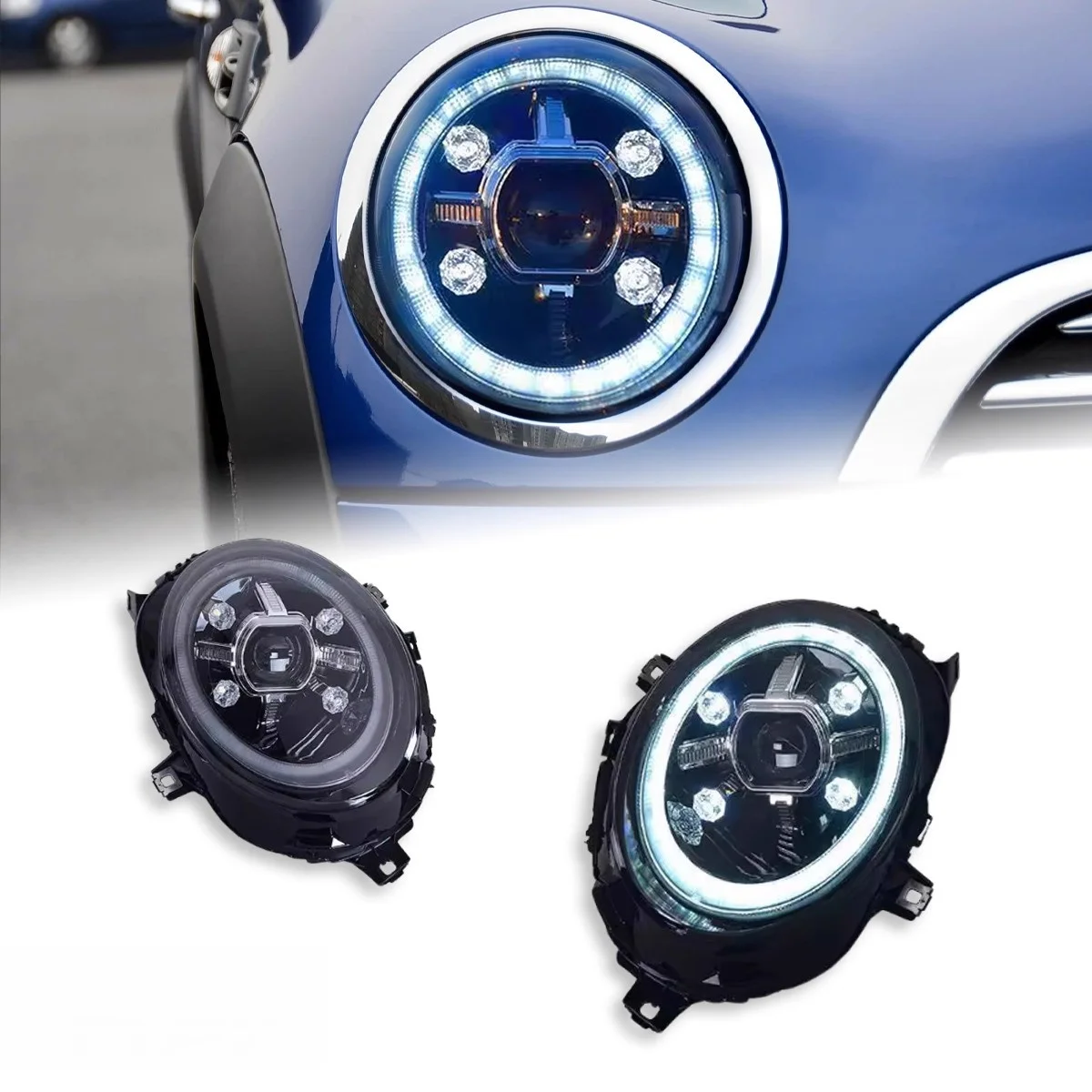 

Автомобильная фара в сборе для BMW Mini F55 F56 14-23, модифицированные дневные ходовые огни, динамический указатель поворота