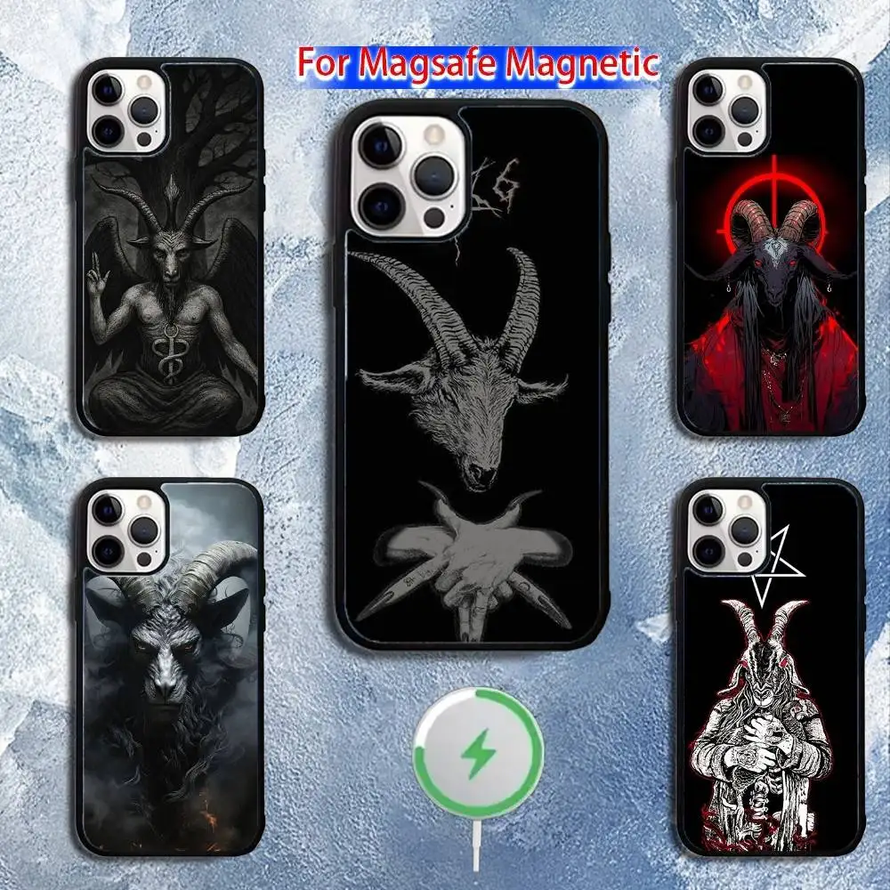 

Satanic G-Goat Satan D-Devil Phone Case For iPhone 16,15,14,13,12,11,Pro,Max,Plus,Mini,Magsafe,Magnetic Wireless Charging Case