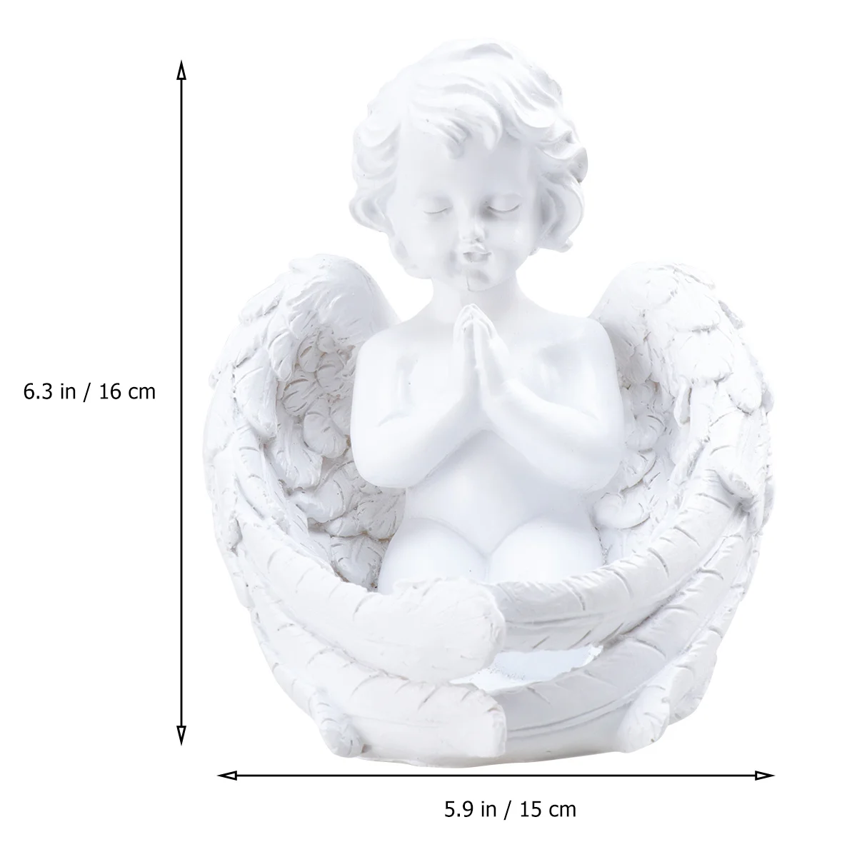 

European Style Angel Figure Resin Sculpture Home Office Decoration Retro Resin Crafts Gift Angle Statue Ornaments