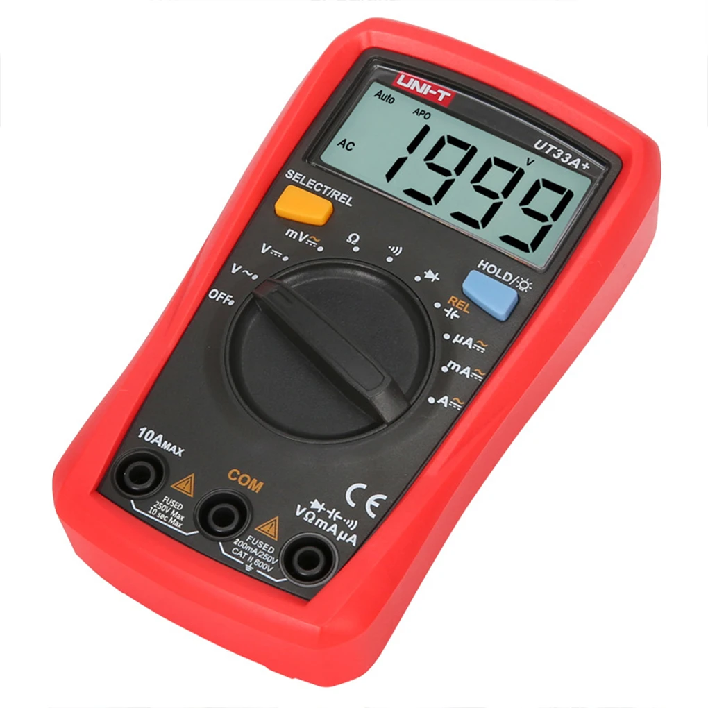 UNI-T UT33D Plus Pocket Multimeter Voltmeter Professional Resistance Measure Multi Meter Accessory Digital Ammeter