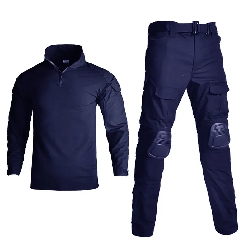 

Men G3 Tactical Trousers CP Camouflage Multicam Cargo Knee Pads PantS Work Clothing Combat Uniform Airsoft Shirts