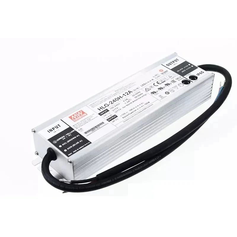 MEAN WELL HLG-240H 12A 12B 24 36 48 A B HLG-240H-24A HLG-240H-24B 240W Waterproof LED Power Supply