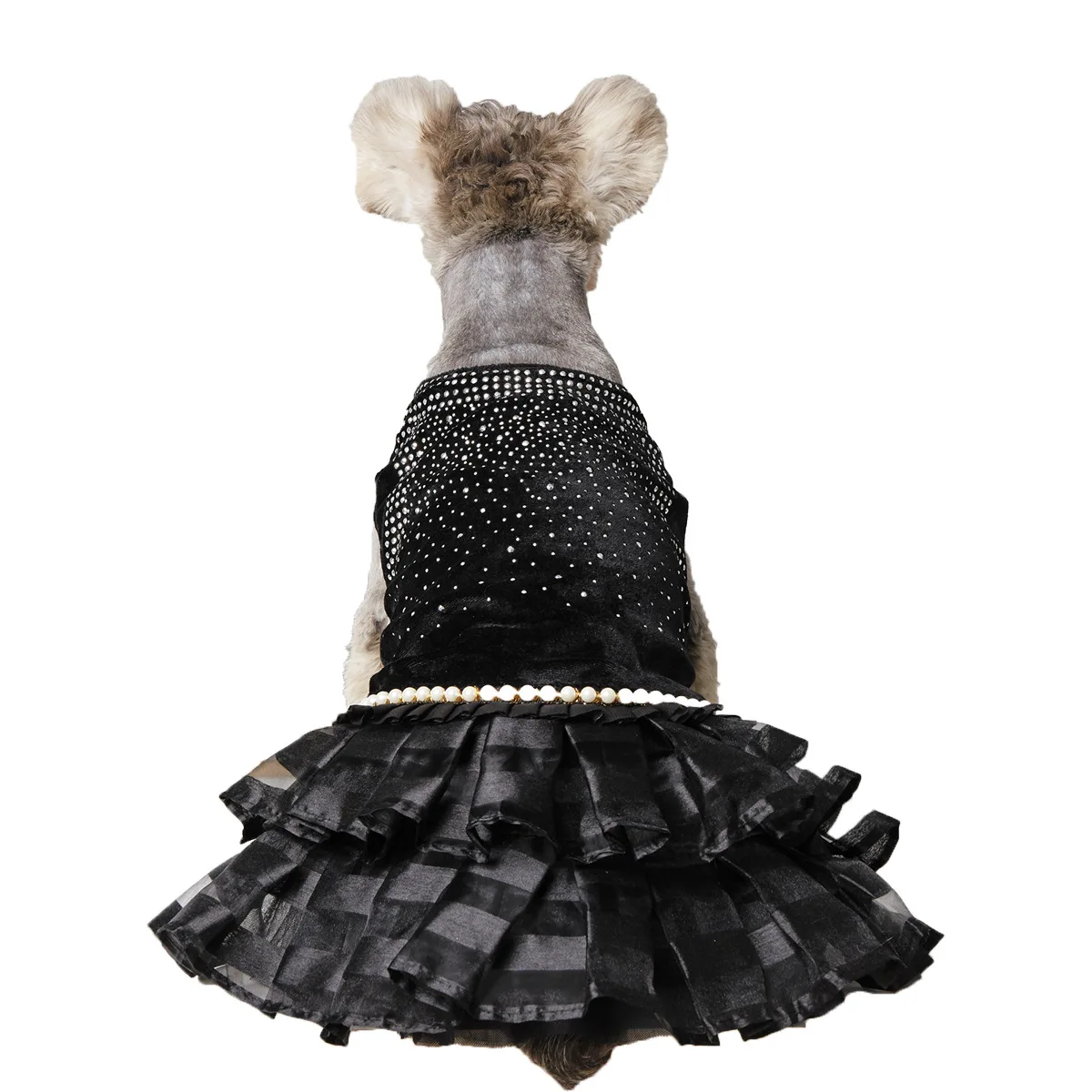 Sexy Black Tulle Dog Dress, Bling Wedding Layer Skirt, Pet Puppy Dresses, XS S, M, L, XL, New